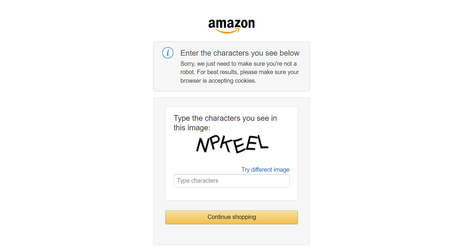 amazon captcha challenge