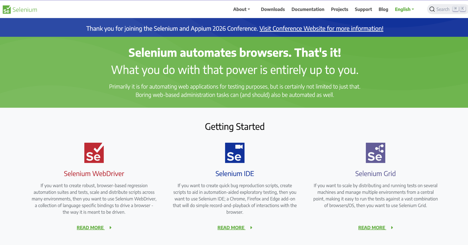 Selenium WebDriver architecture diagram