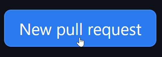 New pull request button on GitHub