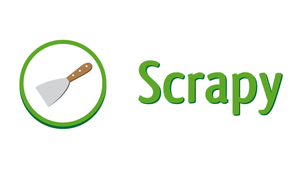 Scrapy logo, a python web scraper