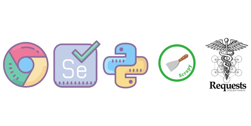 Logos of python web scraping tools