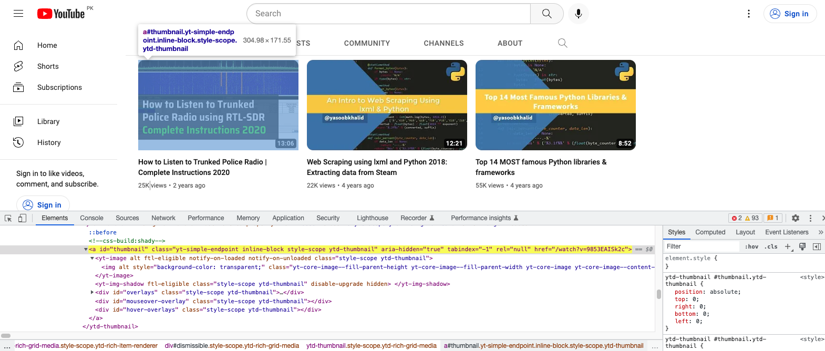 How To Scrape Channel Data From YouTube | ScrapingBee