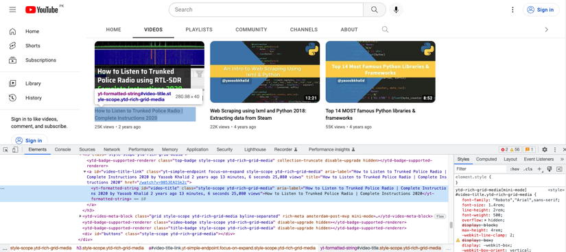 How To Scrape Channel Data From YouTube | ScrapingBee